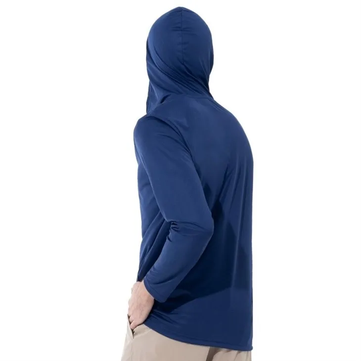Oem Manufacturer Outdoor Hunting Upf 50 Anti-bacterial Moisture Wicking Long Sleeve Hooded Fishing Hoodie